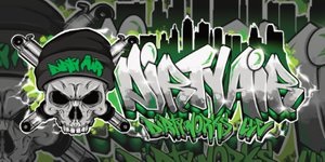 DIRTY AIR Graffiti Banner 2' x 4'
